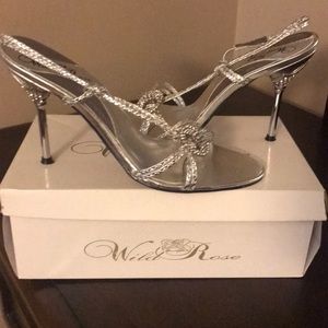 Silver Prom/bridal Heels
